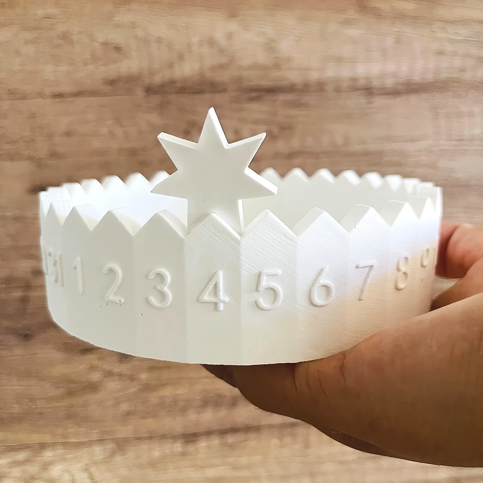 Candle Making Design - แม่พิมพ์ซิลิโคนปฏิทินนับถอยหลัง 1 ชุด - ที่ใส่เทียนนับถอยหลังและของตกแต่งปูนปลาสเตอร์ อุปกรณ์งานฝีมือ