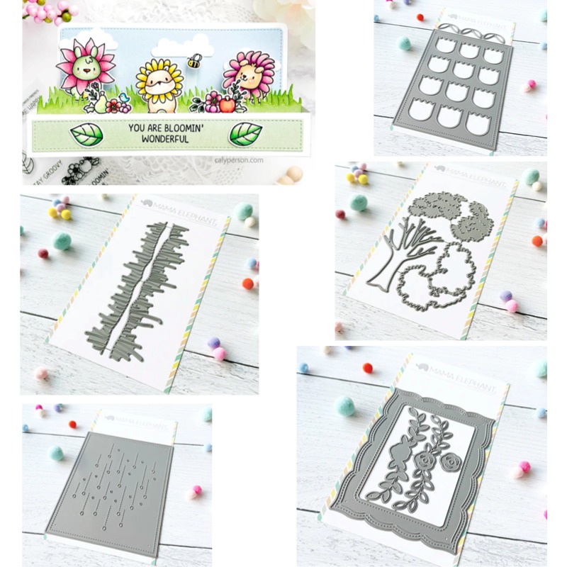 Candle Making Books - แม่พิมพ์ตัดโลหะลาย Raindrops Cover Flourish Frame และแสตมป์ใส