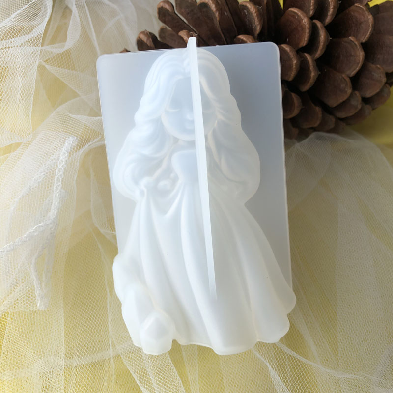 3D น่ารักเจ้าหญิงซิลิโคนเทียนแ - Candle Making Design บทวิจารณ์และราคา