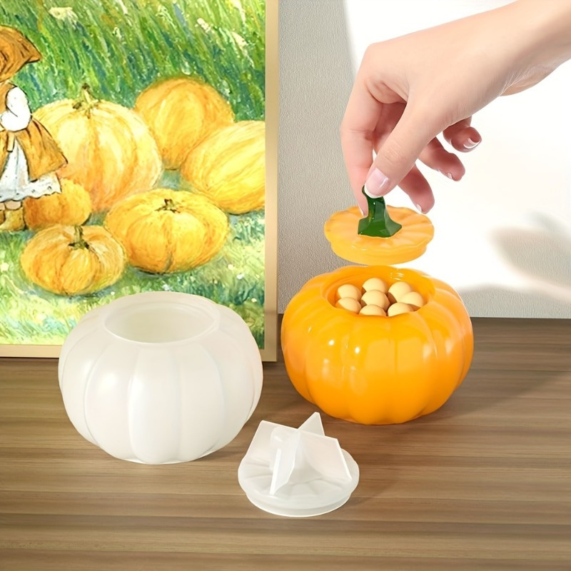 2 ชิ้นฟักทอง Jar แม่พิมพ์ซิลิโ - Candle Making Design บทวิจารณ์และราคา