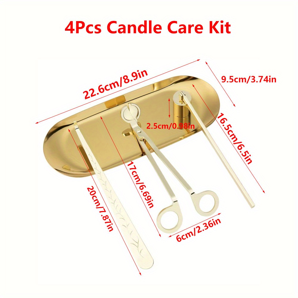 4 ชิ้น/เซ็ตหรูหราเทียนชุดดูแลส - Candle Making Supplies บทวิจารณ์และราคา