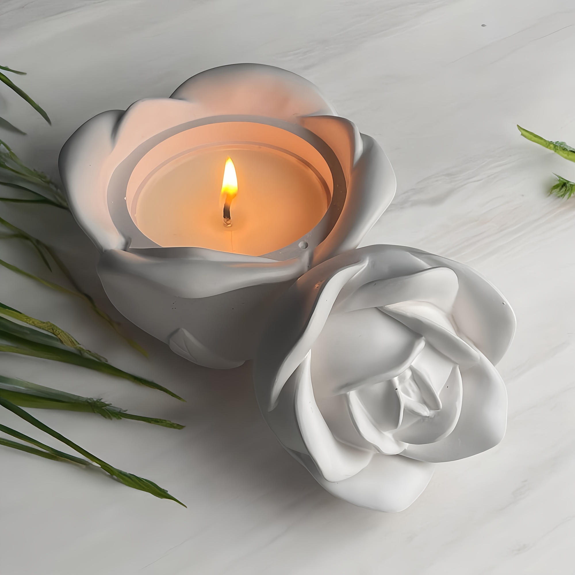 ชุดแม่พิมพ์ซิลิโคนรูปดอกกุหลาบ - Candle Making Design บทวิจารณ์และราคา