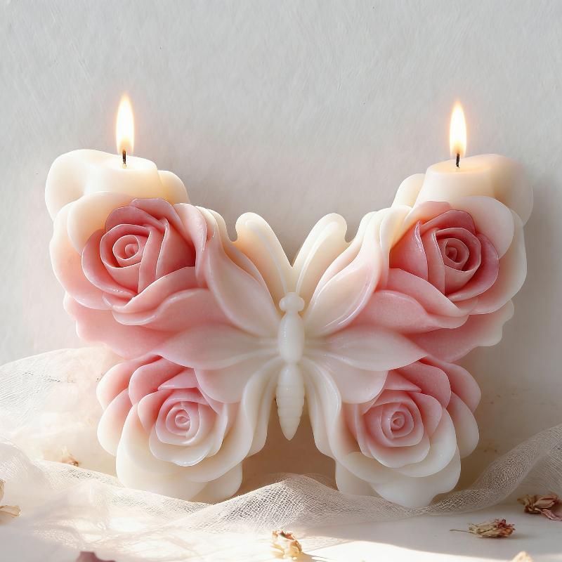 แม่พิมพ์ซิลิโคนรูปผีเสื้อกุหลา - Candle Making Supplies บทวิจารณ์และราคา